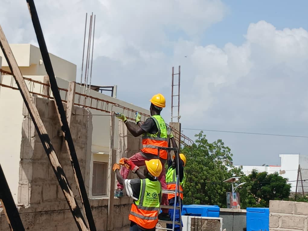 Poursuite du ferraillage en hauteur