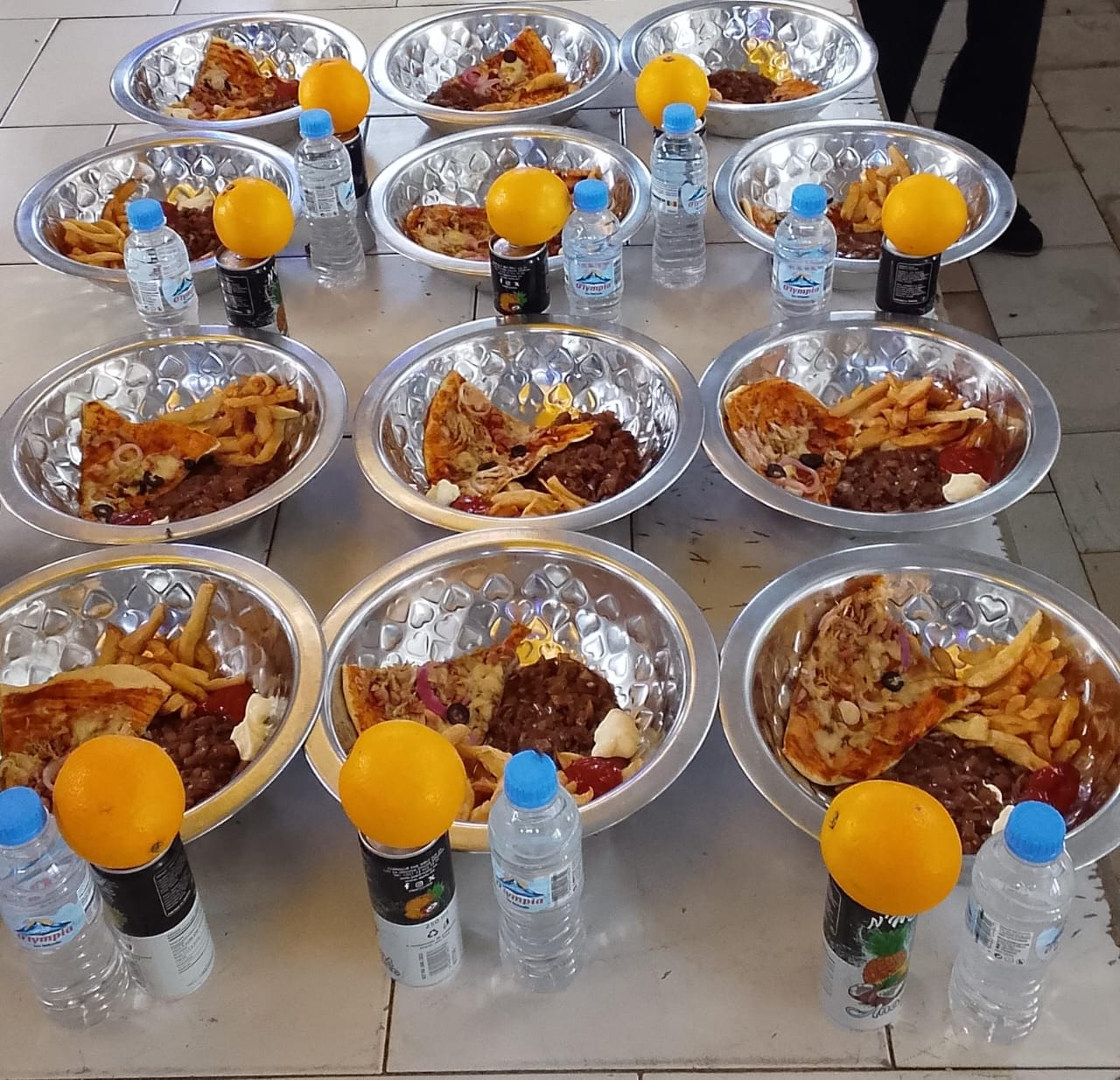 Repas préparés pour les équipes sur site